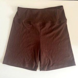 Brown biker short